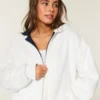 Reversible Faux Fur-Lined Fleece Zip-Up Hoodie Reversible Faux Fur-Lined Fleece Zip-Up Hoodie
