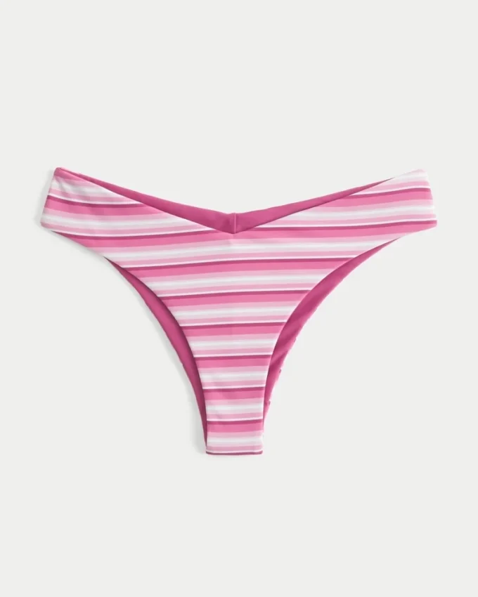 Reversible V-Waist Cheeky Bikini Bottom