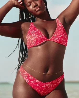 Ribbed High-Leg Cheekiest Bikini Bottom