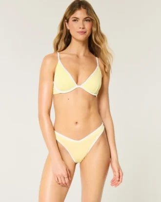 Ribbed High-Leg V-Waist Cheekiest Bikini Bottom