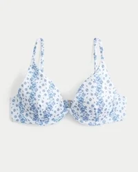 Ribbed Plunge Underwire Bikini Top