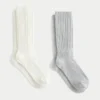 Ribbed Socks 2-Pack