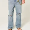 Ripped Medium Wash Baggy Jeans Ripped Medium Wash Baggy Jeans
