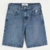 Rose Graphic Baggy Denim Shorts