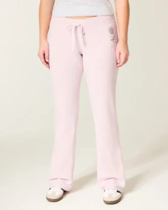 Rose Graphic Boot Sweatpants