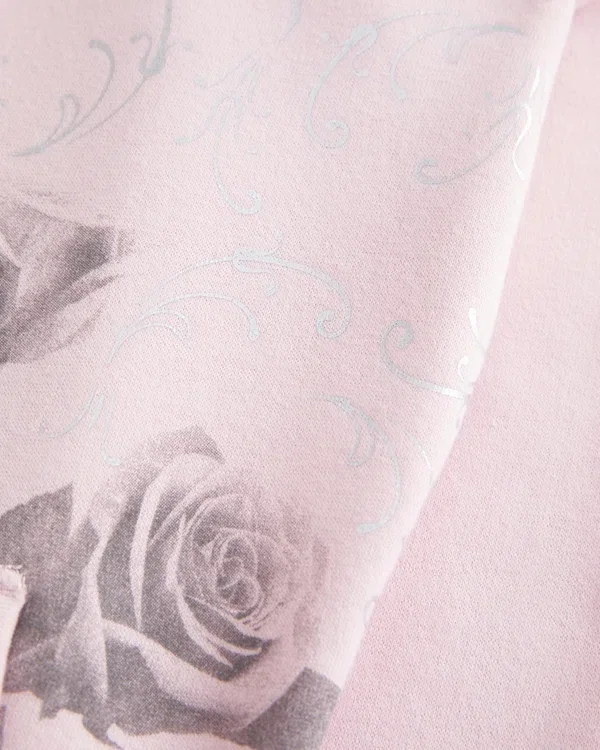 Rose Graphic Zip-Up Hoodie Rose Graphic Zip-Up Hoodie