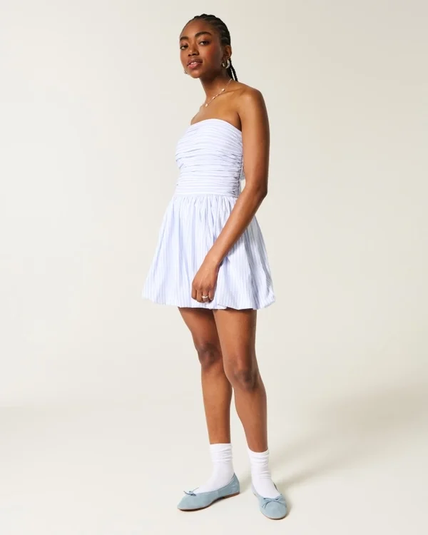 Ruched Bubble Skort Dress Ruched Bubble Skort Dress