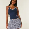 Ruffle Knit Mini Skort