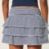 Ruffle Knit Mini Skort