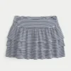 Ruffle Knit Mini Skort