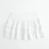 Ruffle Knit Mini Skort