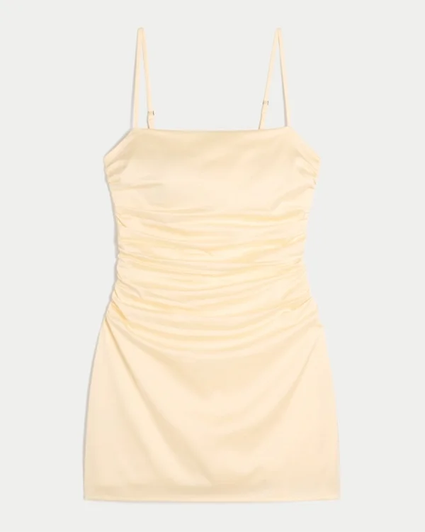 Satin Back Bow Bodycon Dress Satin Back Bow Bodycon Dress