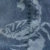 Scorpion Graphic Super Baggy Denim Shorts