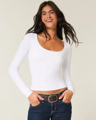 Seamless Fabric Scoop Top