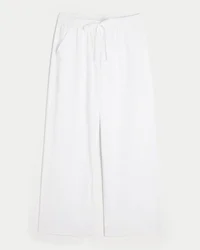 Seersucker Baggy Pull-On Pants