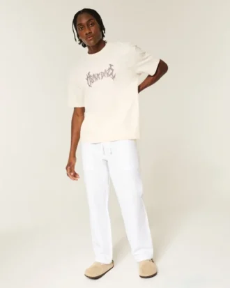 Seersucker Loose Pull-On Pants