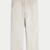 Seersucker Loose Pull-On Pants