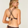 Shell-Embellished Strappy Back Underwire Bikini Top