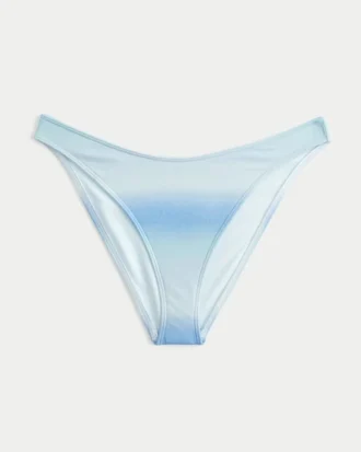 Shimmer High-Leg Cheeky Bikini Bottom