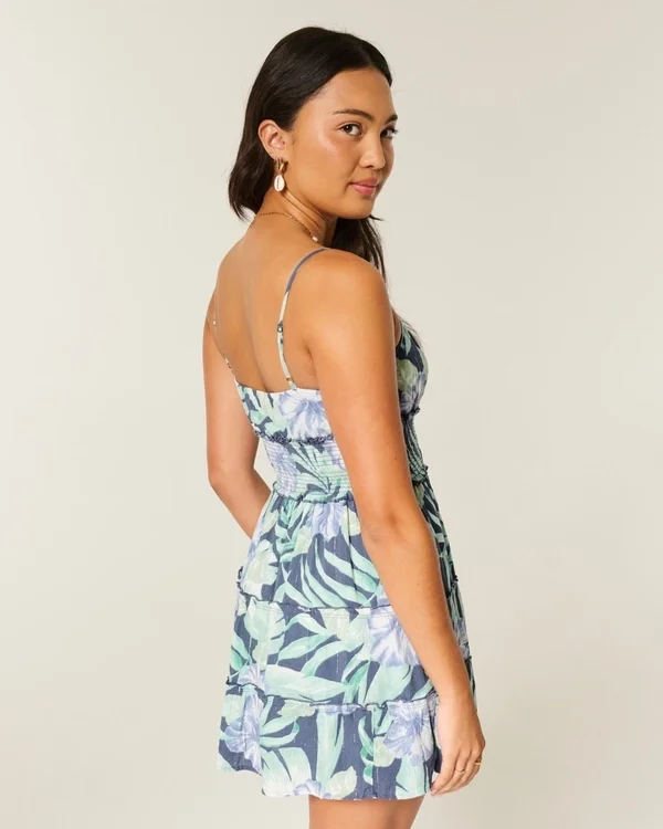 Shimmer Smocked Mini Dress Shimmer Smocked Mini Dress