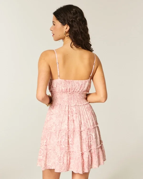 Shimmer Smocked Mini Dress Shimmer Smocked Mini Dress