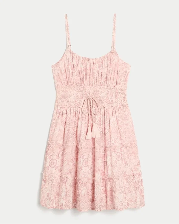 Shimmer Smocked Mini Dress Shimmer Smocked Mini Dress