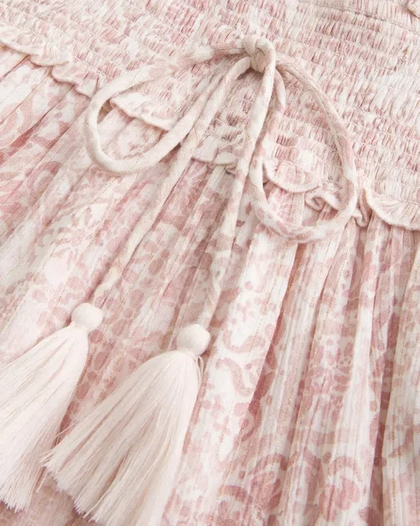 Shimmer Smocked Mini Dress Shimmer Smocked Mini Dress