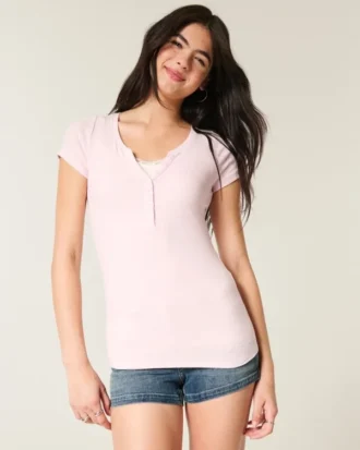 Short-Sleeve Henley