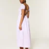 Short-Sleeve Open-Back Maxi Dress Short-Sleeve Open-Back Maxi Dress