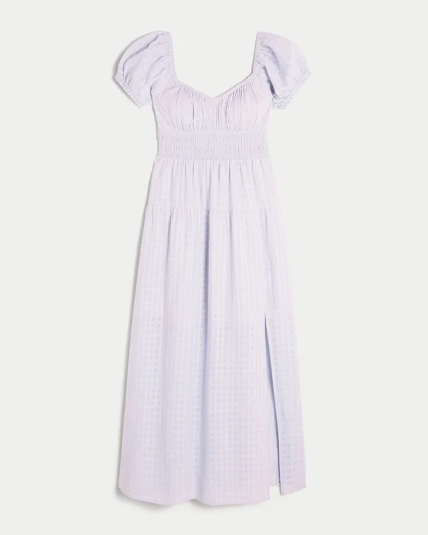 Short-Sleeve Open-Back Maxi Dress Short-Sleeve Open-Back Maxi Dress