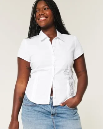 Short-Sleeve Poplin Shirt