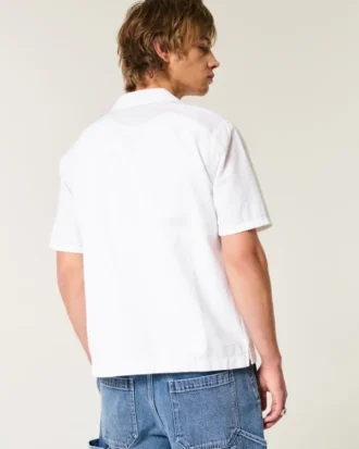 Short-Sleeve Seersucker Shirt