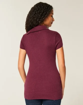 Short-Sleeve Tunic Sweater Short-Sleeve Tunic Sweater