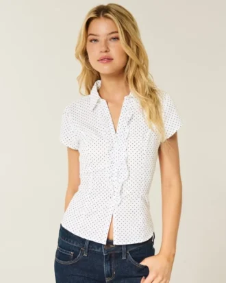 Short-Sleeve Tuxedo Shirt