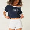 Side Stripe Fleece Mini Shorts