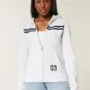 Slim Striped Zip-Up Hoodie