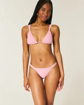 Smocked High-Leg Cheekiest Bikini Bottom