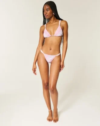 Smocked High-Leg Cheekiest Bikini Bottom