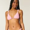 Smocked Over-the-Shoulder Triangle Bikini Top Smocked Over-the-Shoulder Triangle Bikini Top