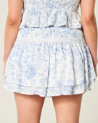 Smocked Tiered Mini Skort