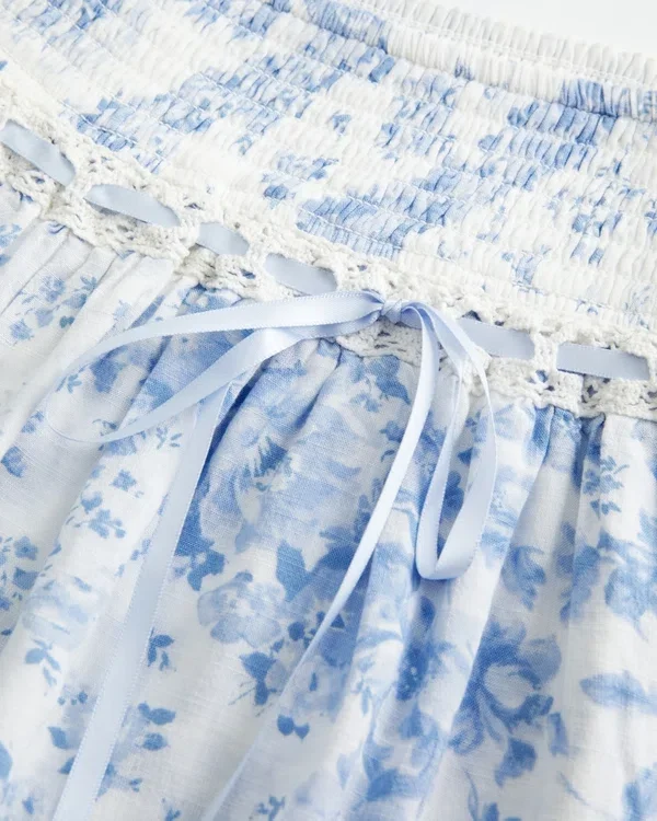 Smocked Tiered Mini Skort Smocked Tiered Mini Skort