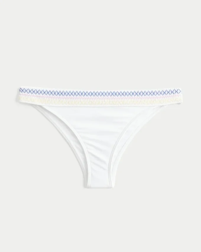 Smocked Waist High-Leg Cheekiest Bikini Bottom