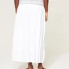 Smocked Waist Maxi Skirt
