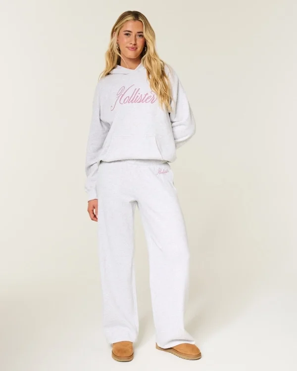 Sparkle Logo Graphic Wide-Leg Sweatpants Sparkle Logo Graphic Wide-Leg Sweatpants