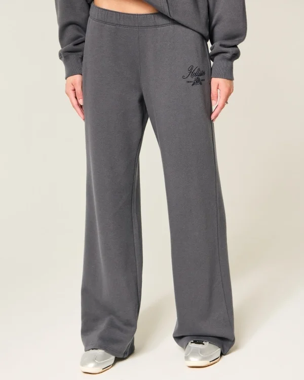 Sparkle Logo Graphic Wide-Leg Sweatpants Sparkle Logo Graphic Wide-Leg Sweatpants