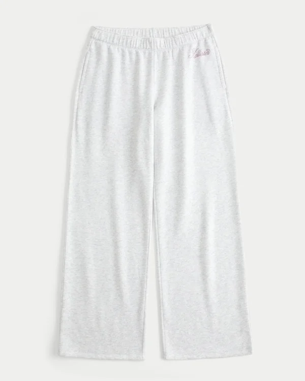 Sparkle Logo Graphic Wide-Leg Sweatpants Sparkle Logo Graphic Wide-Leg Sweatpants