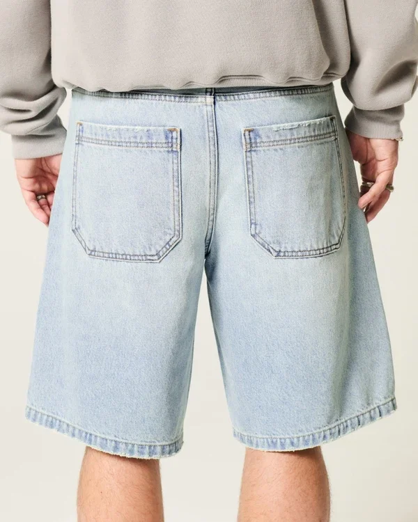 Star Graphic Baggy Denim Shorts Star Graphic Baggy Denim Shorts