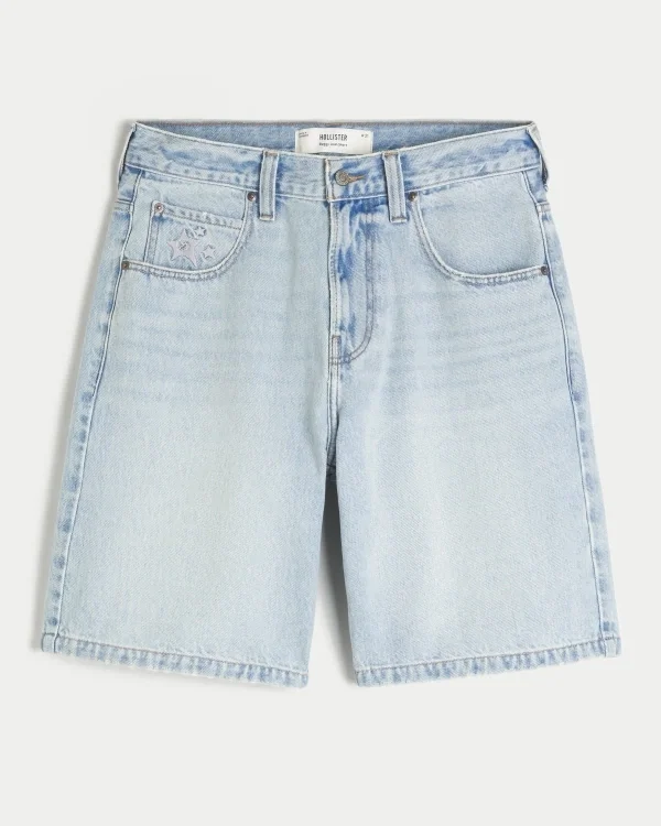Star Graphic Baggy Denim Shorts Star Graphic Baggy Denim Shorts