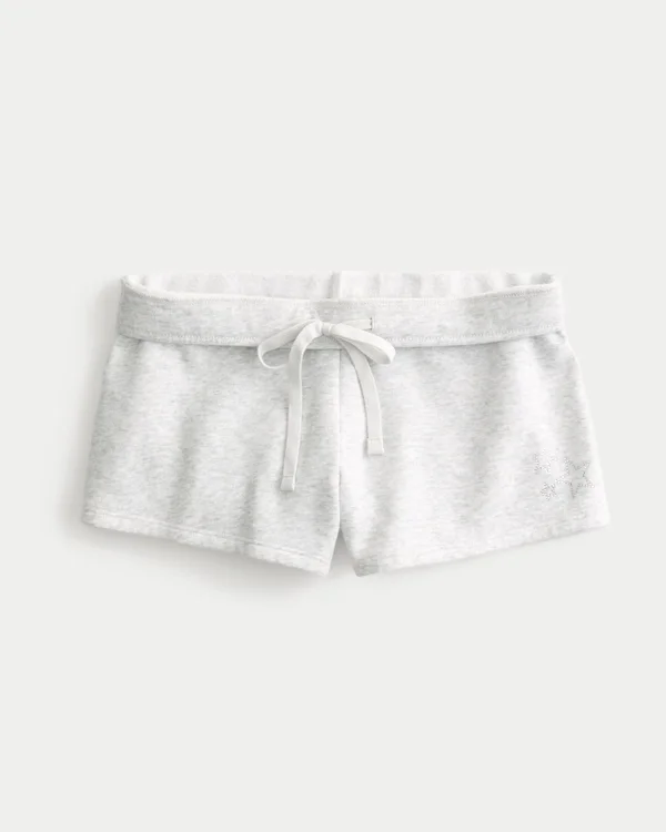 Star Graphic Fleece Mini Shorts Star Graphic Fleece Mini Shorts