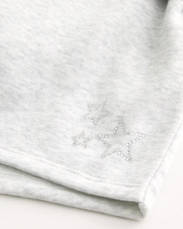 Star Graphic Fleece Mini Shorts Star Graphic Fleece Mini Shorts